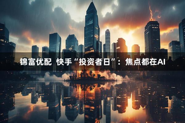 锦富优配  快手“投资者日”：焦点都在AI
